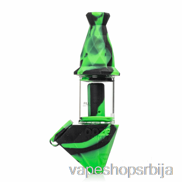 вапе без никотина оозе бецтар силиконски бубблер камелеон (црно/зелено)